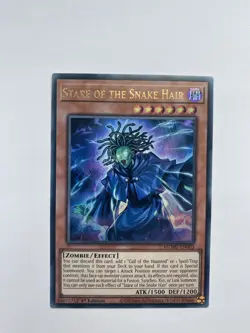 YUGIOH STARE OF THE SNAKE HAIR ULTRA RARE NM MZMU-EN003 - Image 1
