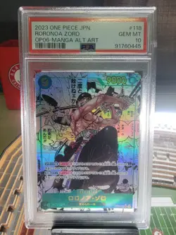MANGA ALT ART RORONOA ZORO One Piece 2023 OP06 Wings/Captain Japanese 118 PSA 10 - Image 1