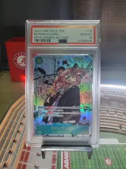 MANGA ALT ART RORONOA ZORO One Piece 2023 OP06 Wings/Captain Japanese 118 PSA 10 - Image 3