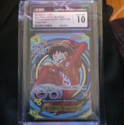 Monkey D. Luffy CGC 10 One Piece Day'24 OP07-109 Super Rare Japanese 2024 - Image 1