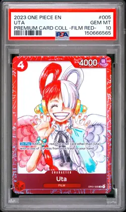 2023 ONE PIECE PREMIUM CARD COLLECTION -ONE PIECE FILM RED- #005 UTA PSA 10 - Image 1