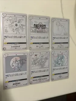 EB02 Music Event R set All 6 types Anime 25th Collection ONE PIECE Card Japanese - Image 1