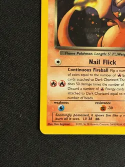 Dark Charizard Holo Rare Card 4/82 Team Rocket - Gorgeous Holo - CLEAN - Image 5