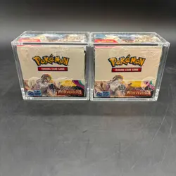 Lot (2) Pokemon TCG Paldea Evolved SV02 Booster Boxes SEALED/NEW w/ Acrylic - Image 1