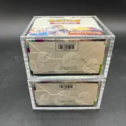 Lot (2) Pokemon TCG Paldea Evolved SV02 Booster Boxes SEALED/NEW w/ Acrylic - Image 4