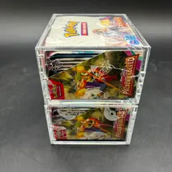 Lot (2) Pokemon TCG Paldea Evolved SV02 Booster Boxes SEALED/NEW w/ Acrylic - Image 5