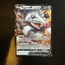 Pokemon TCG Aggron V Sword & Shield: Brilliant Stars 096/172 Holo Ultra Rare - Image 1