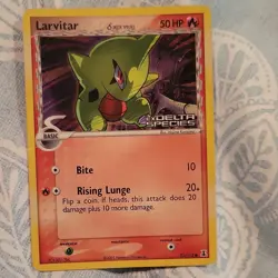 Pokemon TCG EX Delta Species Holo Larvitar 73/113 Pupitar 51/113 2005 Lot - Image 2