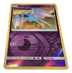 Pokemon Zubat 64/214 Reverse Holo Common SM Unbroken Bonds NM - Buy 3 Get 2 Free - Image 1