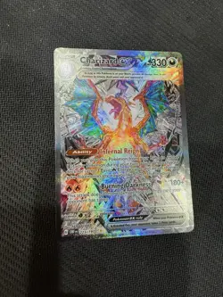 Pokemon Charizard ex 223/197 SV03 Obsidian Flames SIR Full Art Holo - Image 1