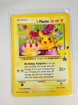 Pokemon Birthday Pikachu 24/53 Celebrations Classic Collection Stamped Holo NM/M - Image 3