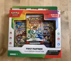 Pokemon First Partner Illustration Collection Series 1 Box 3 Promos 2 Packs - Image 1