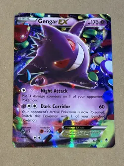 Gengar EX 34/119 XY - Phantom Forces Holo Pokemon w/ Jumbo - Image 2