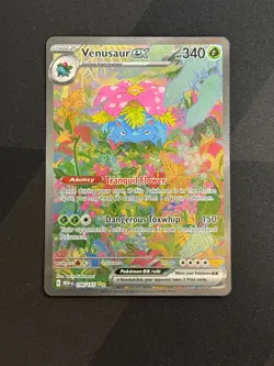 2023 Scarlet & Violet 151 Venusaur EX Holo Secret Rare SAR #198/165 - Image 1