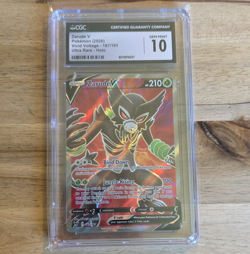 Pokemon Zarude V Ultra Rare Full Art Holo CGC 10 Vivid Voltage 167/185 English - Image 1