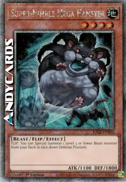 SUPER-NIMBLE MEGA HAMSTER • Segreta Platino • RA02 EN004 • 1Ed • Yugioh! - Image 1