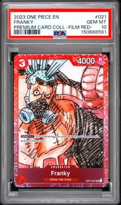 2023 ONE PIECE PREMIUM CARD COLLECTION -ONE PIECE FILM RED- #021 FRANKY PSA 10 - Image 1