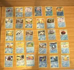 Pokemon TCG Water Lot 35 Cards BREAKpoint EN Reverse Holo Alolan Vulpix - Image 1