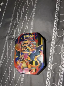 Pokemon Charizard Y Tin Deck Box Standard Card Holder 2023 Multicolor - Image 1