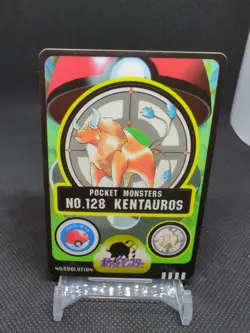 1997-1998 Bandai Pocket Monsters Pokemon Sealdass #128 Kentauros Tauros - Image 1
