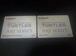 2x Art series MTG Teenage Mutant Ninja Turtles Trading Card TCG 5/54 37/54 magic - Image 2