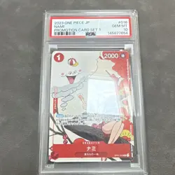 Bandai Nami Promo Foil OP01-016 PSA 10 Promotion Card Set 1 Japanese 2023 - Image 1