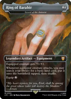 1x Ring of Barahir Foil (Lord of the Rings Tales of Middle Earth Commander) - Image 1