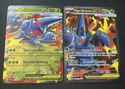 Pokemon TCG Mega Heracross EX Holo 2 Card Lot 004/094 & 108/094 PFL EN - Image 1