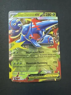 Pokemon TCG Mega Heracross EX Holo 2 Card Lot 004/094 & 108/094 PFL EN - Image 4
