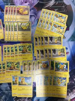 100x Pikachu Pokemon TCG Non Holo Card Lot - As Shown - Multiples - Various Sets - Image 2