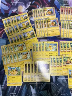 100x Pikachu Pokemon TCG Non Holo Card Lot - As Shown - Multiples - Various Sets - Image 3