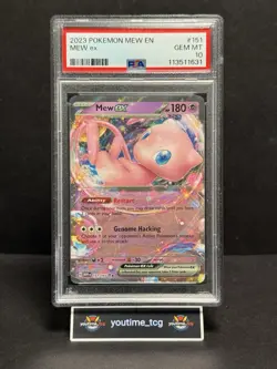 2023 Pokemon Mew En-151 Mew Ex #151/165 PSA 10 - Image 1
