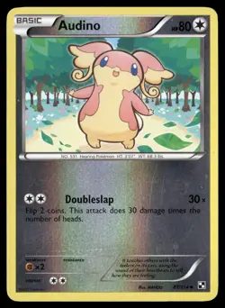 Audino 87/114 Uncommon Black & White Pokemon Reverse Holo MP - Image 1