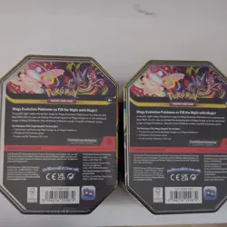Pokemon Mega Moonlit Tins (x2 Pair) Both Artworks Brand New & Sealed Free Post ✅ - Image 3