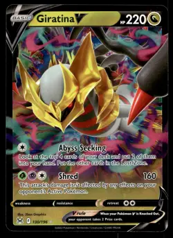 GIRATINA V - 130/196 Holo V Rare Lost Origin Pokemon NM - Image 1