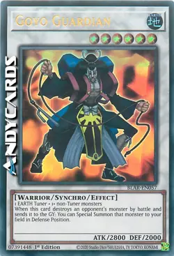 Guardiano Goyo • (goyo guardian) • ultra rara • BLAR EN057 • Yugioh • INGLESE - Image 1
