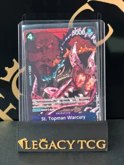 One Piece St. Topman Warcury OP13-089 Alt Art Rare Carrying On His Will NM - Image 1