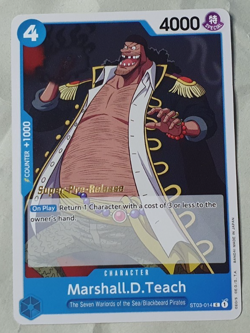 Marshall.D.Teach Super Pre-Release Stamped - NM- One Piece TCG - ST03-014 - ENG - Image 1