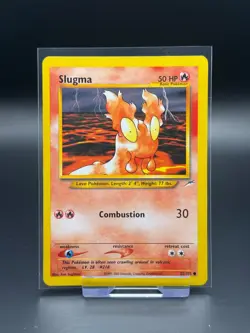 Slugma 82/105 Neo Destiny LP Pokemon Card TCG Vintage WOTC - Image 1
