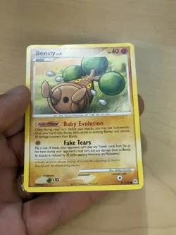Bonsly 71/130 Diamond and Pearl Regular Card 2007 Pokemon Good Used Condition - Image 4