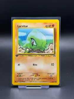 Larvitar 57/75 Neo Discovery 1st Edition NM Pokemon Card TCG Common Vintage WOTC - Image 1