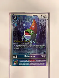 [RE] BT23-017 Betamon - Digimon TCG Card Game Release Stamped - Image 1