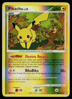 Pokemon Card - Pikachu Mysterious Treasures 94/123 Reverse Holo Common - Image 1