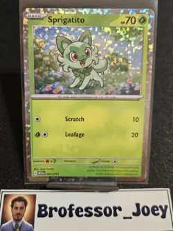 Sprigatito Holo - 001/015 - M23en - McDonalds Promo Pokemon Card - NM - Image 1