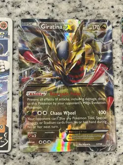 Giratina EX 57/98 XY Ancient Origins Ultra Rare TCG Card 2015 Edition - MP - Image 1