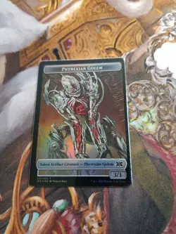 Phyrexian Golem / Elemental Token Foil MTG Double Masters 2022 - Pack Fresh - - Image 1