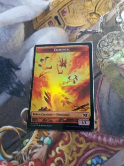 Phyrexian Golem / Elemental Token Foil MTG Double Masters 2022 - Pack Fresh - - Image 2