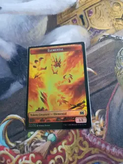 Spirit / Elemental Token Foil MTG Double Masters 2022 - Pack Fresh - - Image 2