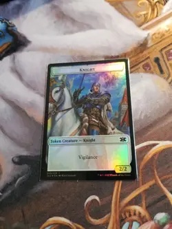 Knight / Elemental Token Foil MTG Double Masters 2022 - Pack Fresh - - Image 1