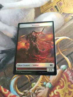 Soldier / Elemental Token Foil MTG Double Masters 2022 - Pack Fresh - - Image 1